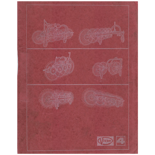 Vicon E12 HKG, HKE-4 & E31 HKE-5 Hay Rake Parts Catalogue