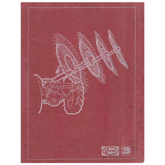 Vicon HKx 400 410 500 510 600 & HKo Hay Rake Spare Parts Catalogue