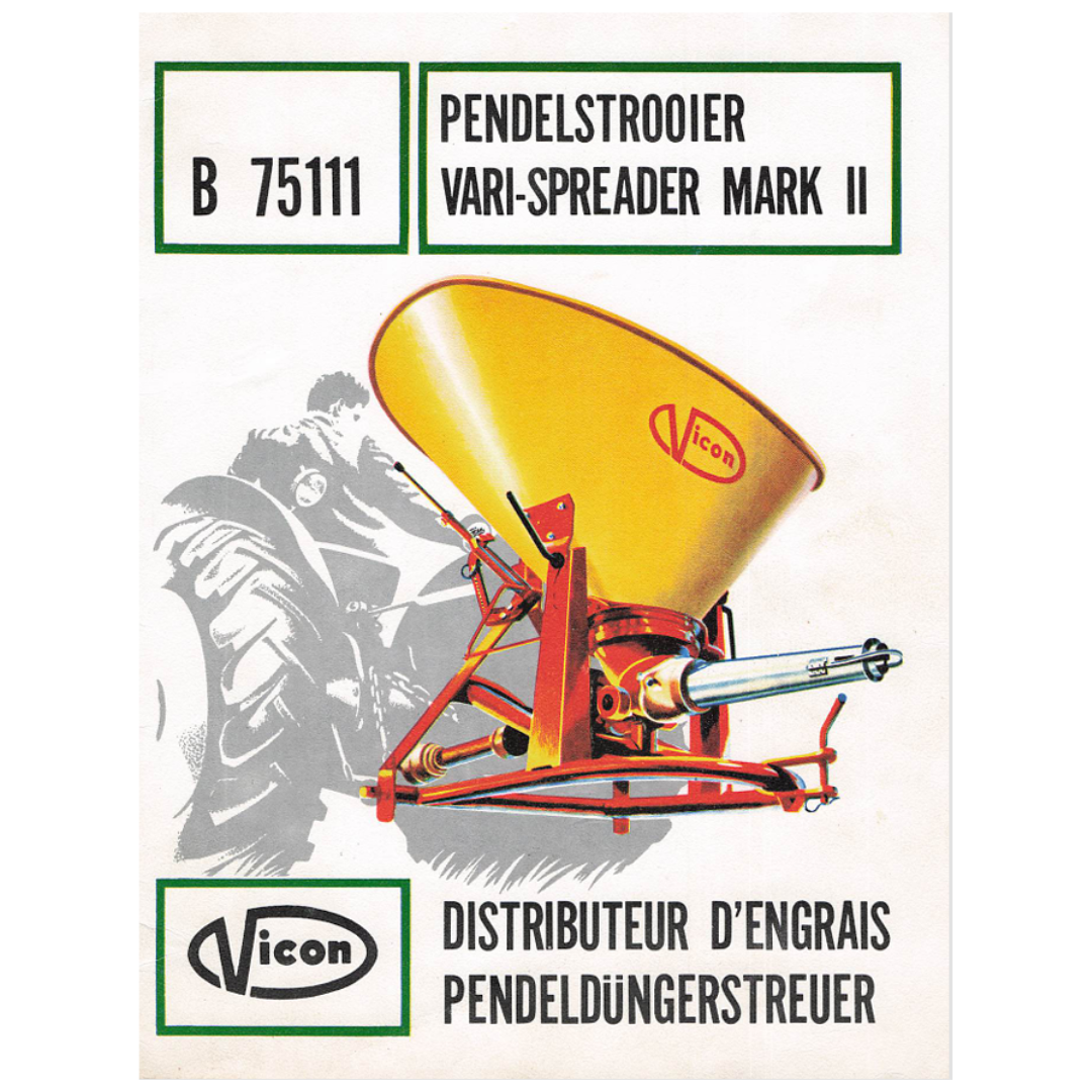 Vicon B75111 Vari-Spreader Mark II Spare Parts Catalogue